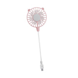Maxbell Mini Portable USB Fan Lightweight Versatile for Commuting Accessory Desk Fan Pink