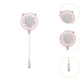 Maxbell Mini Portable USB Fan Lightweight Versatile for Commuting Accessory Desk Fan Pink