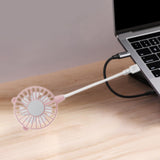 Maxbell Mini Portable USB Fan Lightweight Versatile for Commuting Accessory Desk Fan Pink