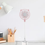 Maxbell Mini Portable USB Fan Lightweight Versatile for Commuting Accessory Desk Fan Pink