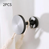 Maxbell 2Pcs Curtain Holdbacks Wall Mounted Premium Stylish for Office Bedroom Hotel Black