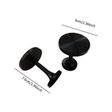 Maxbell 2Pcs Curtain Holdbacks Wall Mounted Premium Stylish for Office Bedroom Hotel Black