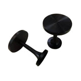 Maxbell 2Pcs Curtain Holdbacks Wall Mounted Premium Stylish for Office Bedroom Hotel Black