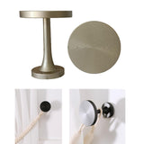 Maxbell 2Pcs Curtain Holdbacks Wall Mounted Premium Stylish for Office Bedroom Hotel Silver