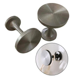 Maxbell 2Pcs Curtain Holdbacks Wall Mounted Premium Stylish for Office Bedroom Hotel Silver