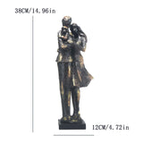 Maxbell Abstract Couple Statue for Valentine's Day Decoration Anniversary Engagement Couple Family