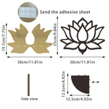 Maxbell Lotus Wall Shelf Assembly Home Decor Floating Shelves for Plants Home Office