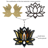 Maxbell Lotus Wall Shelf Assembly Home Decor Floating Shelves for Plants Home Office