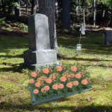 Maxbell Floral Casket Saddle Craft Flower Holder for Garden Outdoor Events Graveyard