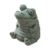 Maxbell Crocodile Statue Desk Decoration Gift Tea Pet for Tea Lovers Tearoom Bedroom