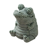 Maxbell Crocodile Statue Desk Decoration Gift Tea Pet for Tea Lovers Tearoom Bedroom