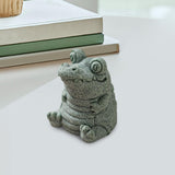 Maxbell Crocodile Statue Desk Decoration Gift Tea Pet for Tea Lovers Tearoom Bedroom