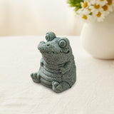 Maxbell Crocodile Statue Desk Decoration Gift Tea Pet for Tea Lovers Tearoom Bedroom