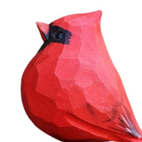 Maxbell Artificial Bird Statue Vivid Resin Bird Statue Decor for Wall Outdoor Garden red