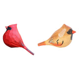 Maxbell Artificial Bird Statue Vivid Resin Bird Statue Decor for Wall Outdoor Garden red