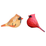 Maxbell Artificial Bird Statue Vivid Resin Bird Statue Decor for Wall Outdoor Garden red