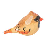 Maxbell Artificial Bird Statue Vivid Resin Bird Statue Decor for Wall Outdoor Garden yellow