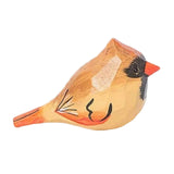 Maxbell Artificial Bird Statue Vivid Resin Bird Statue Decor for Wall Outdoor Garden yellow