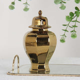 Maxbell Ceramic Covered Jar Vase Porcelain Ginger Jar for Floral Livingroom Weddings