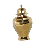 Maxbell Ceramic Covered Jar Vase Porcelain Ginger Jar for Floral Livingroom Weddings