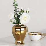 Maxbell Ceramic Covered Jar Vase Porcelain Ginger Jar for Floral Livingroom Weddings