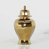 Maxbell Ceramic Covered Jar Vase Porcelain Ginger Jar for Floral Livingroom Weddings