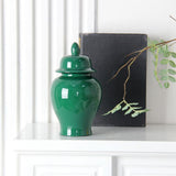 Maxbell Ceramic Vase Storage Tank Porcelain Ginger Jar for Office Flower Arrangement