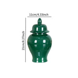Maxbell Ceramic Vase Storage Tank Porcelain Ginger Jar for Office Flower Arrangement