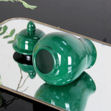 Maxbell Ceramic Vase Storage Tank Porcelain Ginger Jar for Office Flower Arrangement