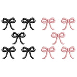 Maxbell 5 Pieces Bow Balloons Props Decorative for Engagement Party Supplies Wedding Black
