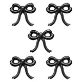 Maxbell 5 Pieces Bow Balloons Props Decorative for Engagement Party Supplies Wedding Black