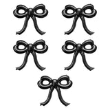 Maxbell 5 Pieces Bow Balloons Props Decorative for Engagement Party Supplies Wedding Black