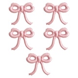 Maxbell 5 Pieces Bow Balloons Props Decorative for Engagement Party Supplies Wedding Pink