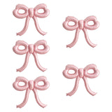 Maxbell 5 Pieces Bow Balloons Props Decorative for Engagement Party Supplies Wedding Pink