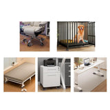 Maxbell 4 Pieces Furniture Coasters Rubber 3 inch Furniture Cups for Chair Bed Couch Brown