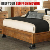 Maxbell 4 Pieces Furniture Coasters Rubber 3 inch Furniture Cups for Chair Bed Couch Black