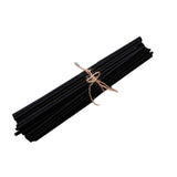 Maxbell 100Pcs Essential Oil Diffuser Fiber Sticks 3mmx25cm Multifunctional Handmade Black