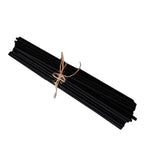 Maxbell 100Pcs Essential Oil Diffuser Fiber Sticks 3mmx25cm Multifunctional Handmade Black