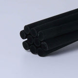 Maxbell 100Pcs Essential Oil Diffuser Fiber Sticks 3mmx25cm Multifunctional Handmade Black