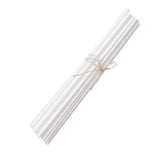 Maxbell 100Pcs Essential Oil Diffuser Fiber Sticks 3mmx25cm Multifunctional Handmade White