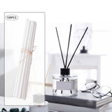 Maxbell 100Pcs Essential Oil Diffuser Fiber Sticks 3mmx25cm Multifunctional Handmade White