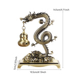 Maxbell Chinese Incense Burner Dragon Themed Hanging Furnace for Wedding Spa Office Bronze