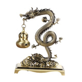 Maxbell Chinese Incense Burner Dragon Themed Hanging Furnace for Wedding Spa Office Bronze