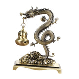 Maxbell Chinese Incense Burner Dragon Themed Hanging Furnace for Wedding Spa Office Bronze