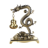 Maxbell Chinese Incense Burner Dragon Themed Hanging Furnace for Wedding Spa Office Bronze
