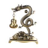 Maxbell Chinese Incense Burner Dragon Themed Hanging Furnace for Wedding Spa Office Bronze