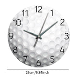 Maxbell Basketball Wall Clock Simple Round Wall Clock for Dining Room Hallway Office White 10 Inch