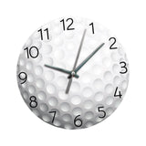 Maxbell Basketball Wall Clock Simple Round Wall Clock for Dining Room Hallway Office White 10 Inch