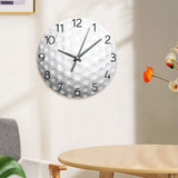 Maxbell Basketball Wall Clock Simple Round Wall Clock for Dining Room Hallway Office White 10 Inch