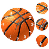 Maxbell Basketball Wall Clock Simple Round Wall Clock for Dining Room Hallway Office Orange 12 Inch